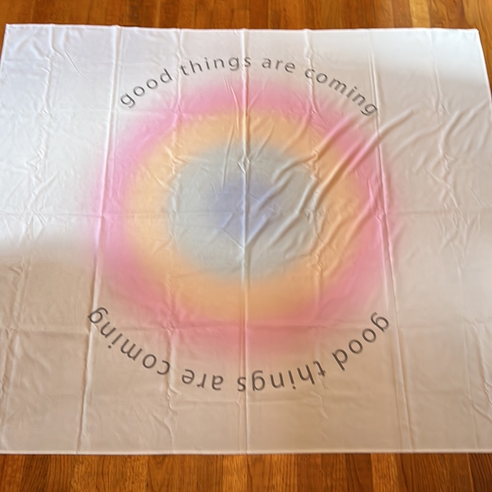Society 6 Wall Hanging Tapestry 58 W x 50 L Good Things Are Coming Pastels